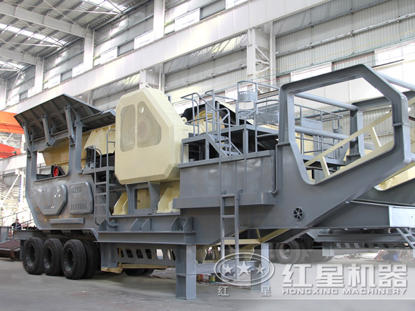 建筑垃圾破碎站側面圖