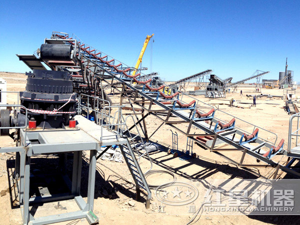 石料生產(chǎn)線現(xiàn)場(chǎng)