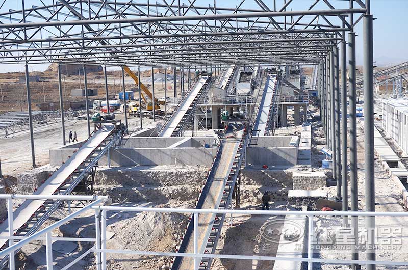 花崗巖碎石制砂生產(chǎn)線現(xiàn)場(chǎng)實(shí)拍