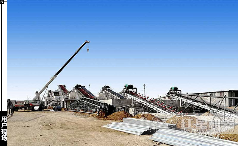 小型反擊式石子破碎機(jī)用戶現(xiàn)場(chǎng)