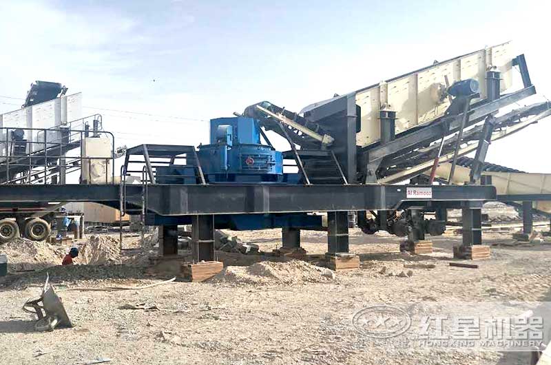 小型河卵石移動式制砂機(jī)發(fā)貨現(xiàn)場