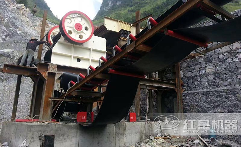 顎式破碎機開始工作了