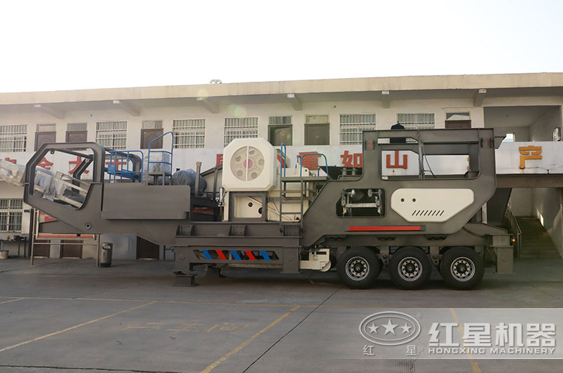 車載碎石機械設(shè)備，配置鄂破