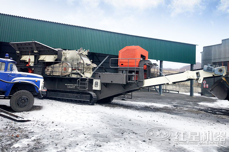 俄羅斯客戶碎煤現(xiàn)場實拍圖