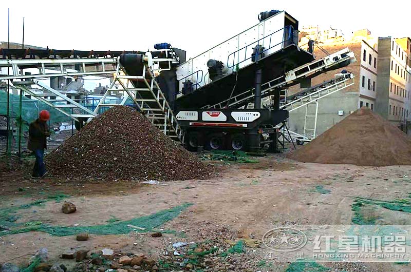 城市建筑垃圾處理，西安客戶現(xiàn)場