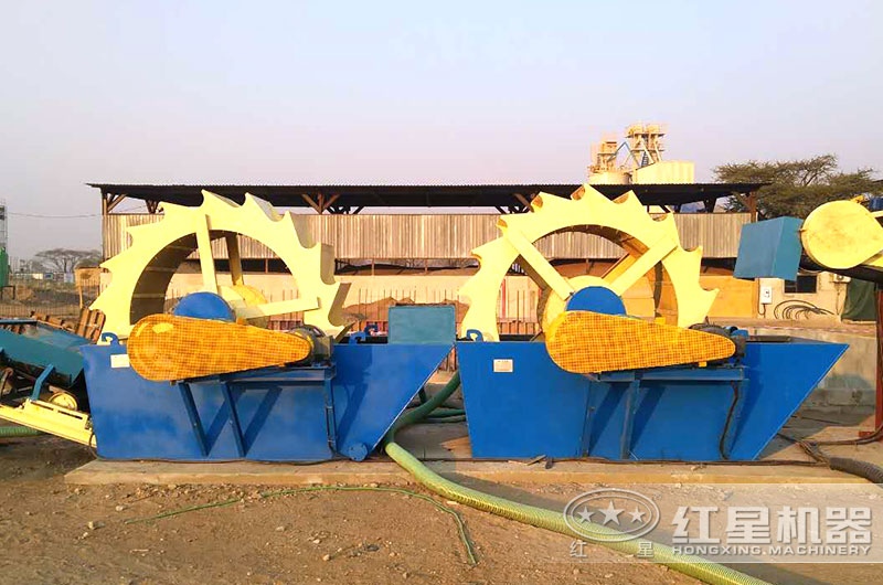 洗砂機(jī)作業(yè)現(xiàn)場