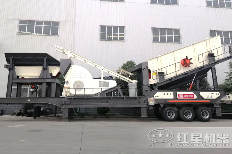 流動打石頭機(jī)配置重錘破