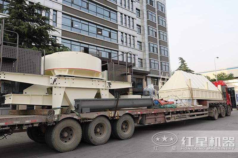 制沙全套設(shè)備+除塵裝置裝車、發(fā)貨
