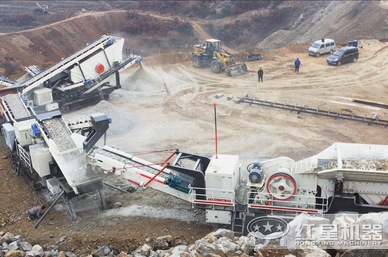 自動式破碎制砂機生產(chǎn)現(xiàn)場