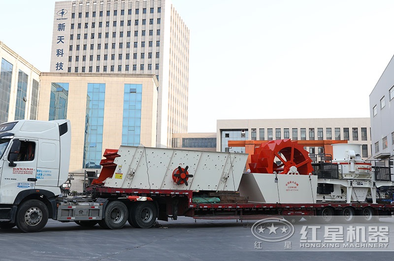 全套機(jī)制砂生產(chǎn)線設(shè)備發(fā)往江蘇