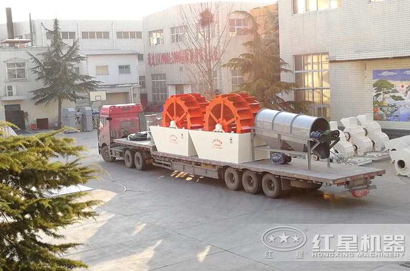 一套洗砂設(shè)備發(fā)往河南周口 一套洗砂設(shè)備發(fā)往河南周口