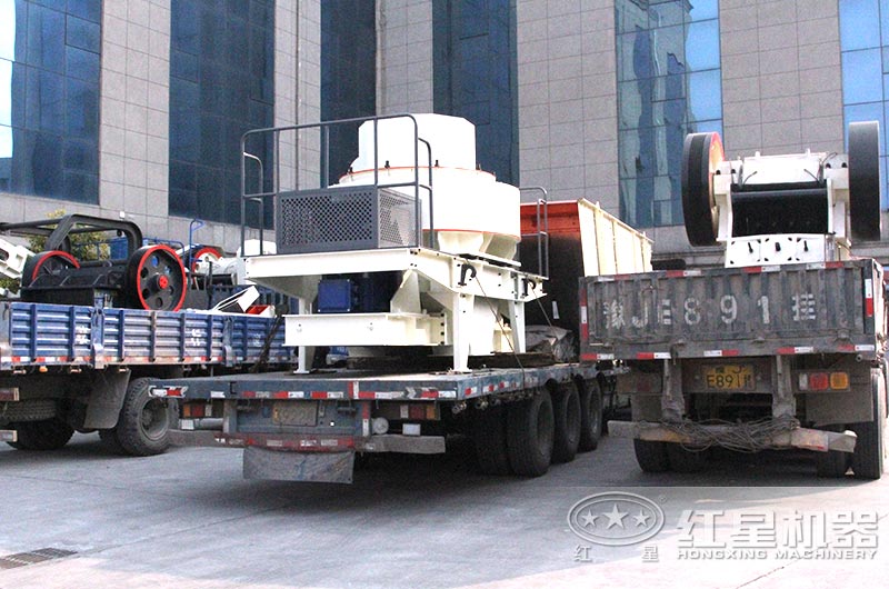全套煤矸石制砂機設備發(fā)貨