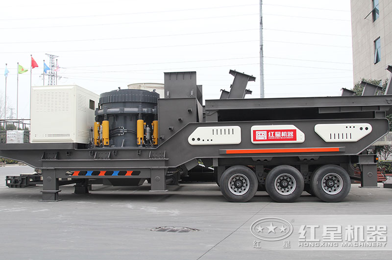 流動式砂石粉碎機圖片、圓錐破
