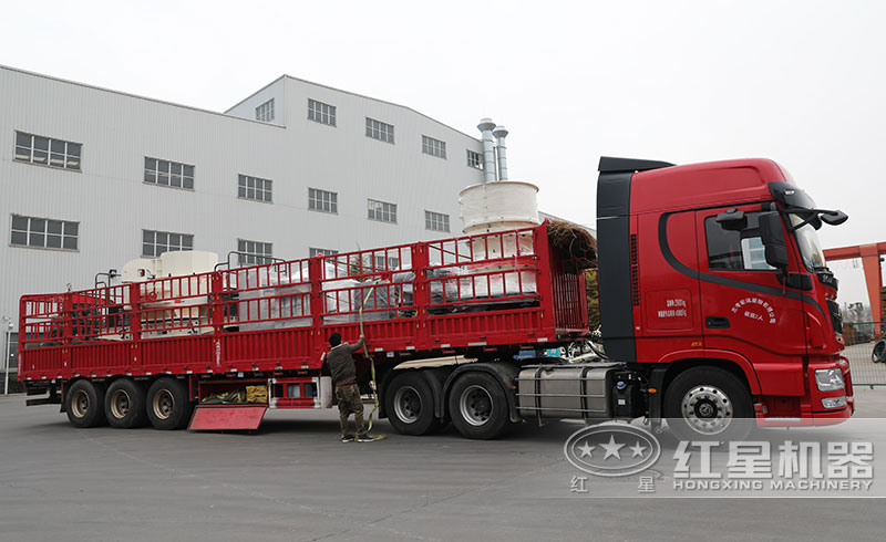 時產(chǎn)100噸石料破碎生產(chǎn)線發(fā)貨了發(fā)貨了（沖擊式制砂機、單缸圓錐破）