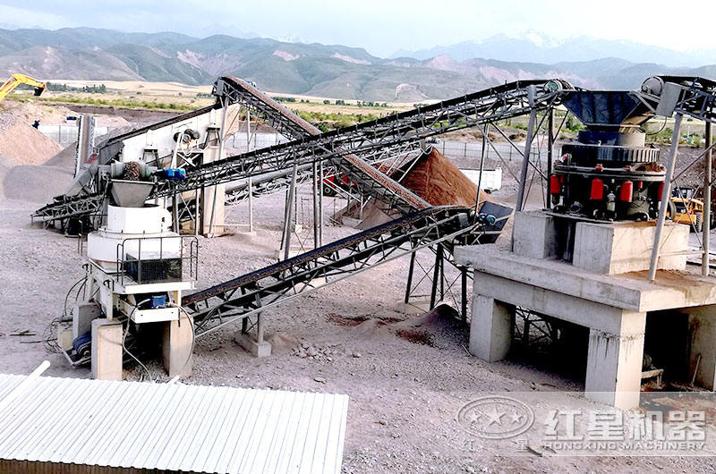 制砂機生產現場圖