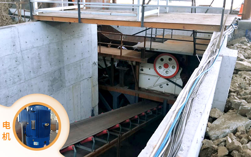 紅星1060破碎機(jī)配備合適電機(jī)，品質(zhì)好，效率高，能耗低