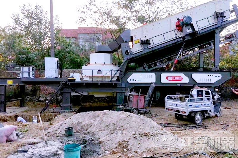 移動式制沙機(jī)設(shè)備生產(chǎn)現(xiàn)場圖